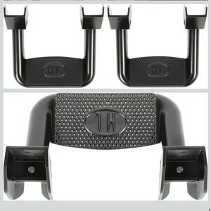 Black Aluminum Side Steps 300LB Universal Truck SUV Hoop AI-403 Pair